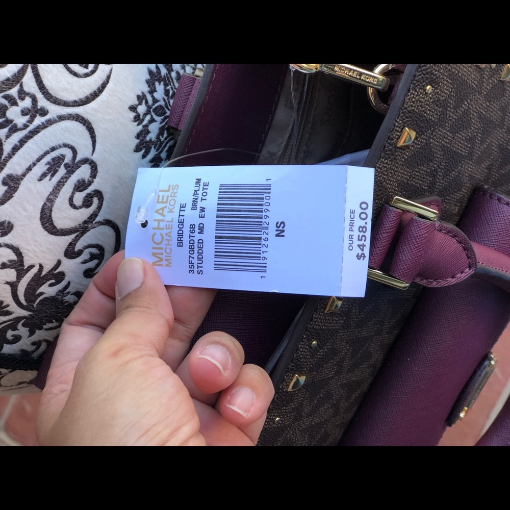Michael kors Bridgette studded satchel handbag - Picture 7 of 8